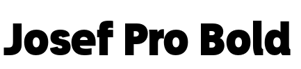Josef Pro Bold Font Image