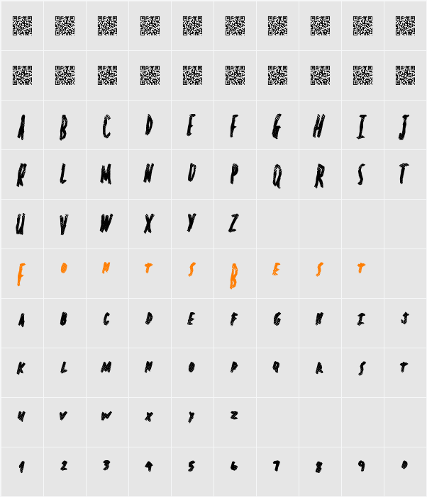SpringHeadliner Character Map