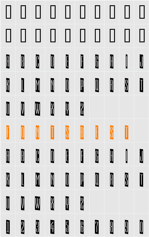 a_EmpirialCmDn Character Map