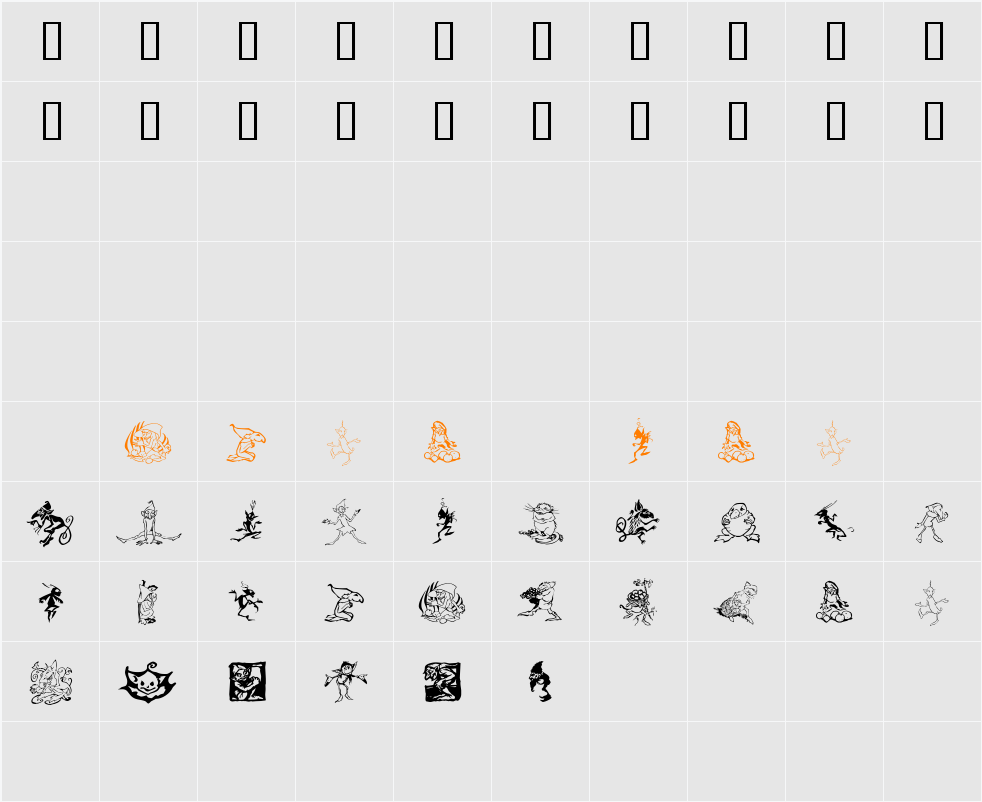 Goblins Character Map