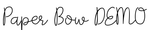 Paper Bow DEMO
