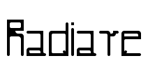 Radiare Font Image