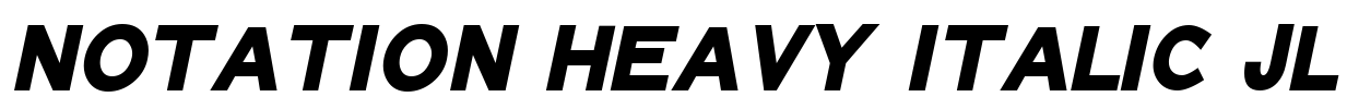 Notation Heavy Italic JL