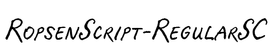 RopsenScript-RegularSC Font Image