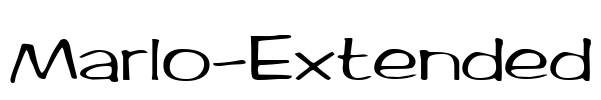 Marlo-Extended Font Image