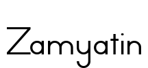 Zamyatin Font Image
