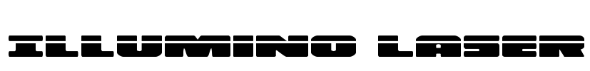 Illumino Laser Font Image