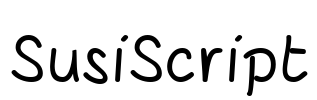 SusiScript Font Image