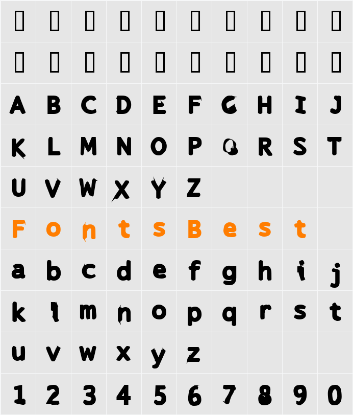 Snuskpk Character Map