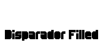 Disparador Filled Font Image