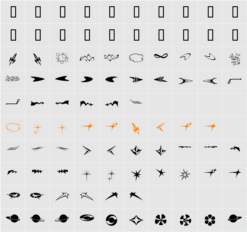 DooDads Character Map