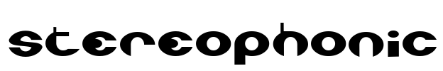 Stereophonic Font Image