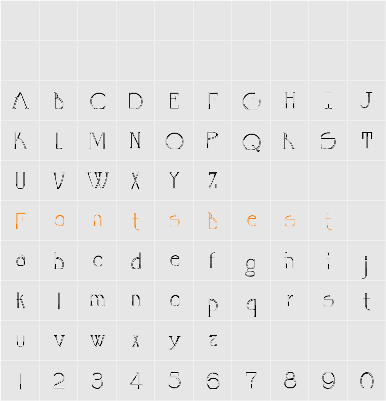 GOLA UNOLE Character Map