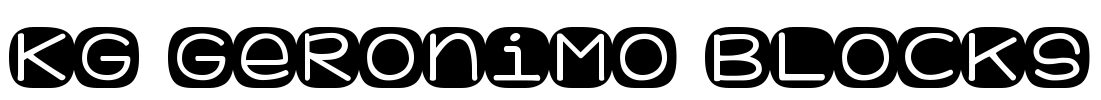 KG Geronimo Blocks Font Image