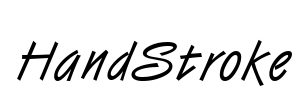 HandStroke Font Image