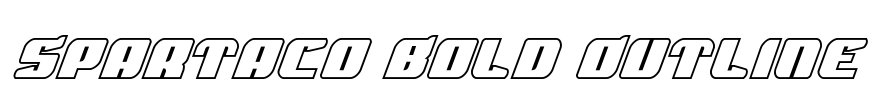 Spartaco Bold Outline Font Image