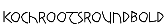 KochRootsRoundBold Font Image