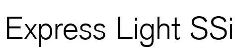 Express Light SSi Font Image