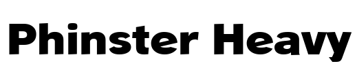 Phinster Heavy Font Image