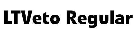 LTVeto Regular Font Image