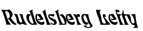 Rudelsberg Lefty Font Image