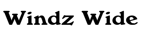 Windz Wide Font Image