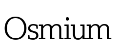 Osmium Font Image