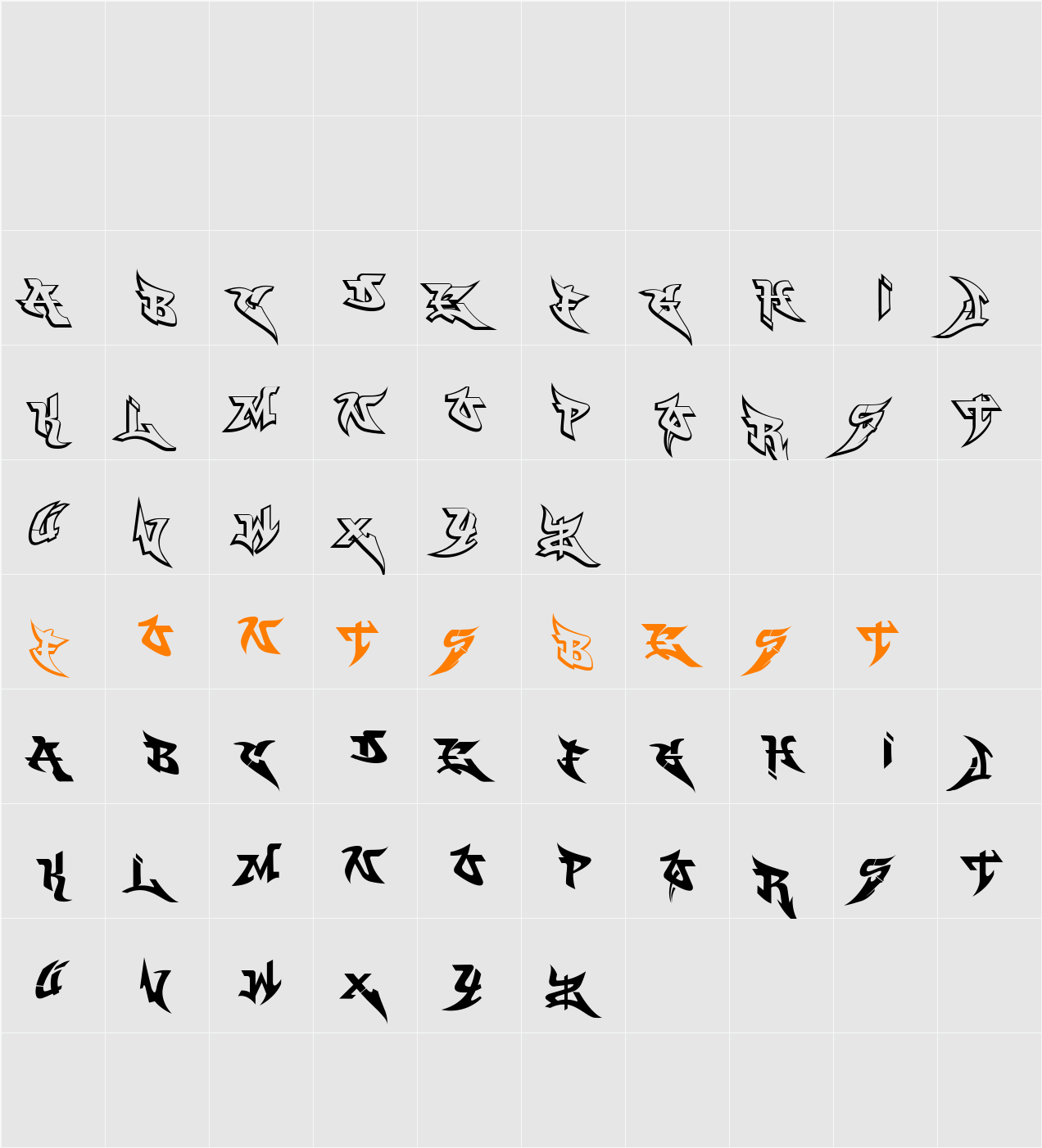 WildStyle Character Map