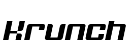 Krunch Font Image