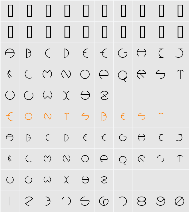Devil Character Map