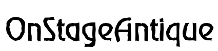 OnStageAntique Font Image