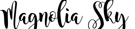 Magnolia Sky Font Image