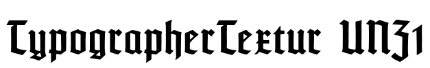 TypographerTextur UNZ1 Font Image