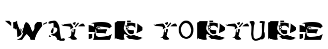 Water Torture Font Image
