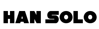 Han Solo Font Image