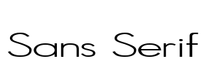 Sans Serif