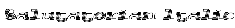 Salutatorian Italic Font Image