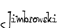 Jimbrowski Font Image