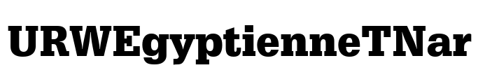 URWEgyptienneTNar Font Image