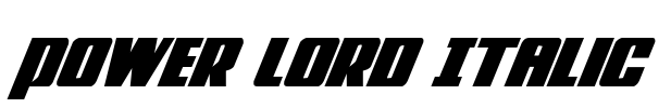 Power Lord Italic