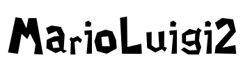MarioLuigi2 Font Image