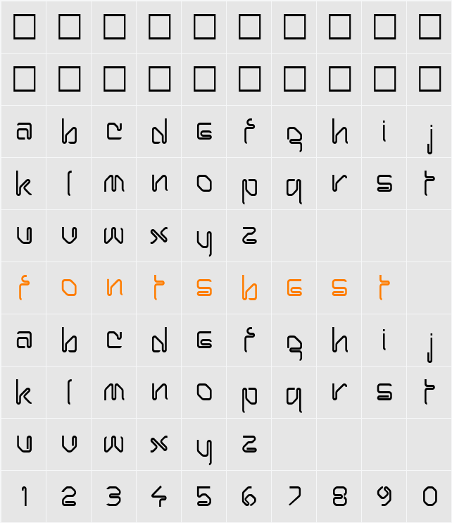 HARRAY Character Map