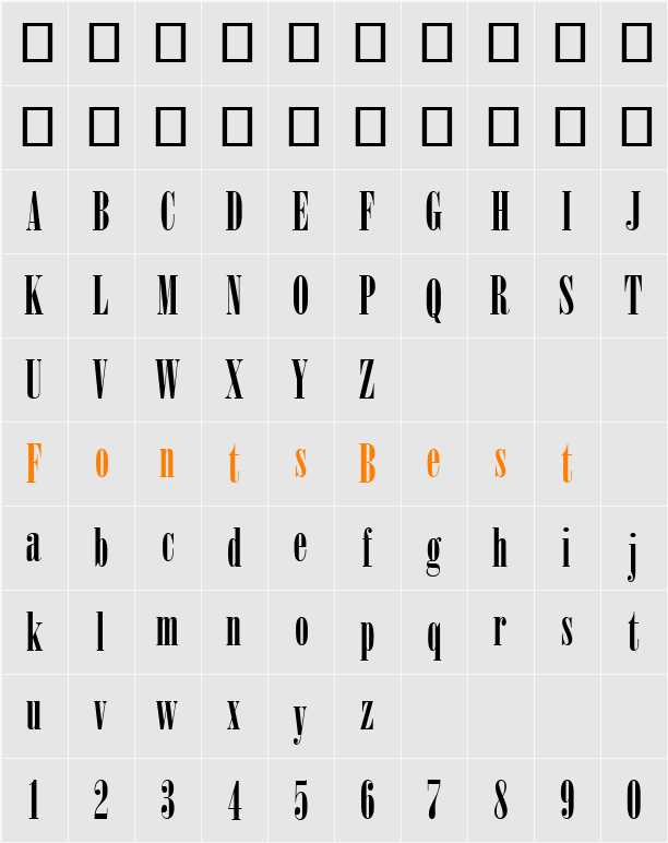 Onyx Character Map