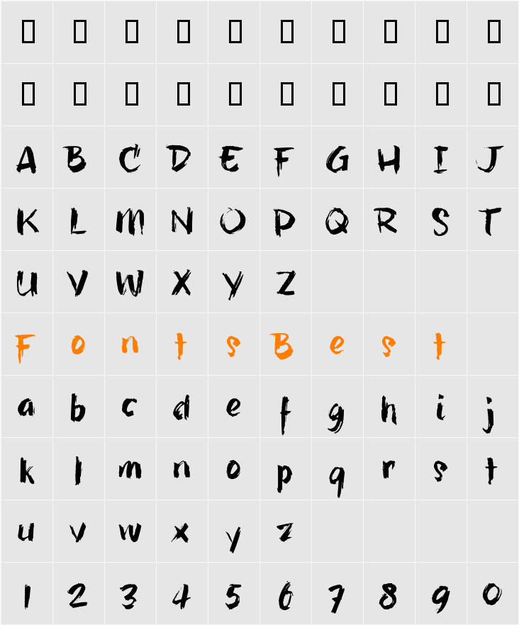 hillBelly_TRIAL Character Map