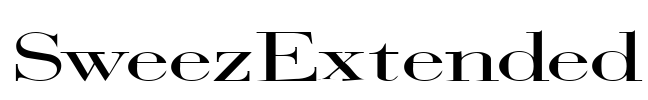 SweezExtended Font Image