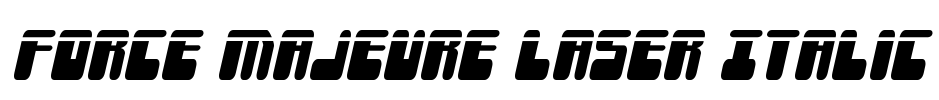 Force Majeure Laser Italic