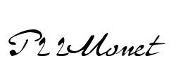 P22Monet Font Image