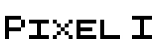Pixel I Font Image