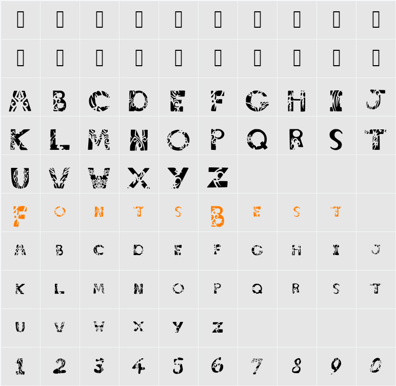 tribalistiktatwu Character Map