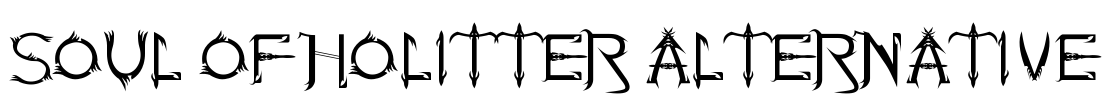 Soul Of Holitter Alternative Font Image
